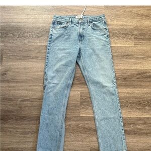 Agolde Light Blue Straight Leg Jeans